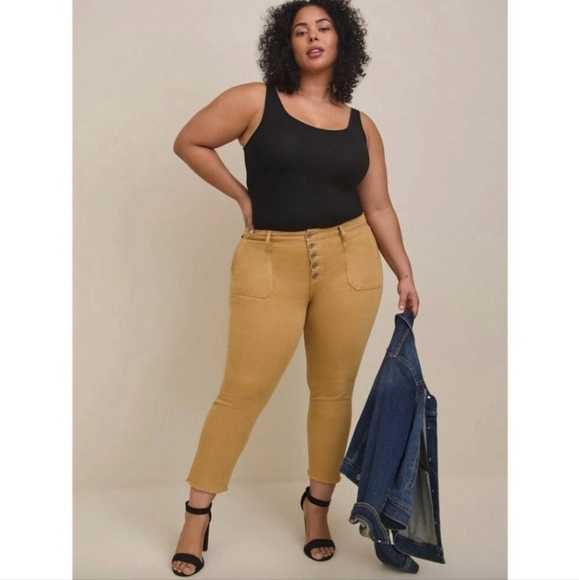 torrid Denim - NWT Torrid Mom Straight Vintage Stretch High-Rise Jean Golden Size 18R